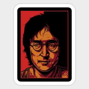 John Lennon Pop Art Sticker